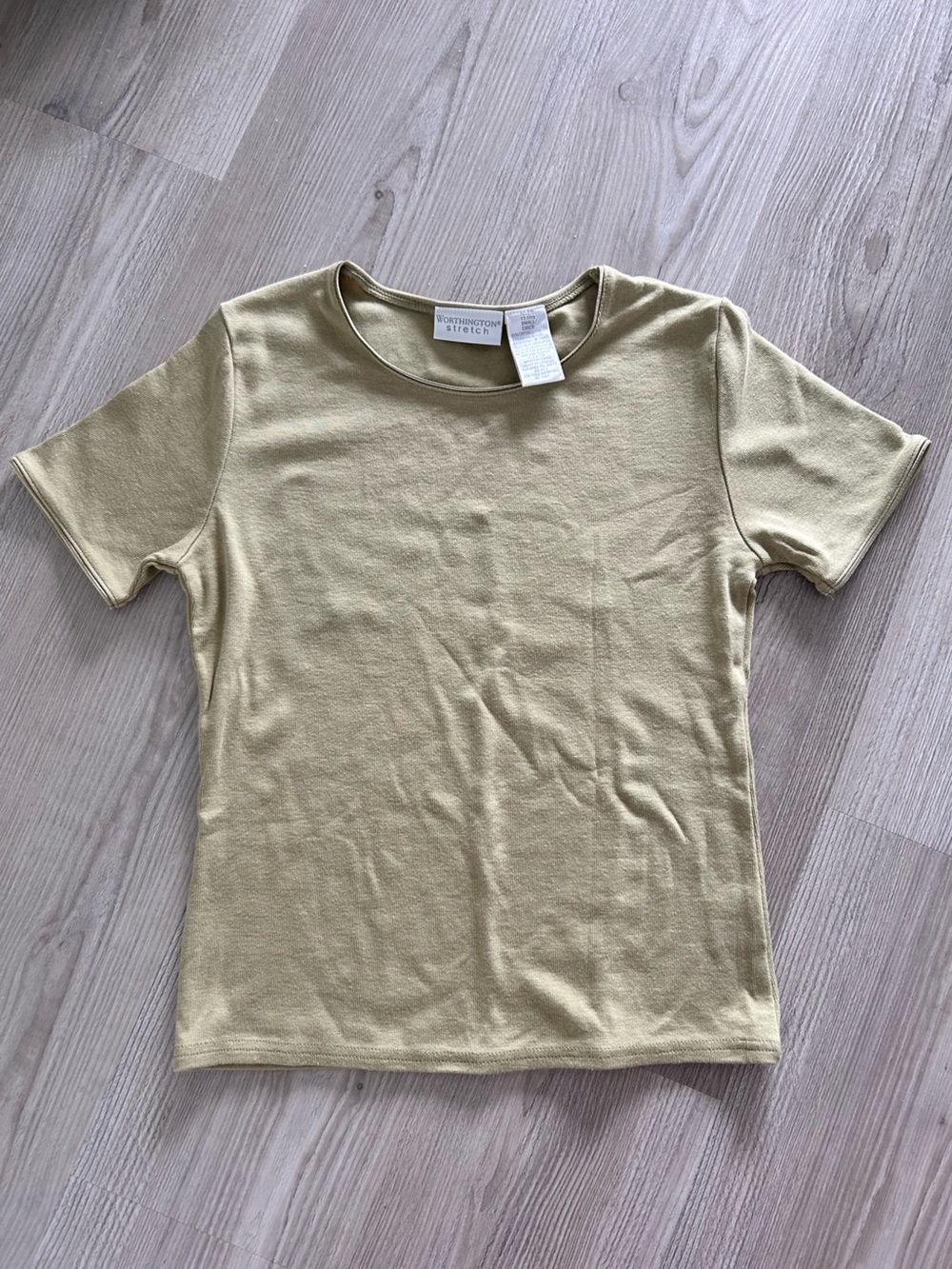 2 for 10$☀️ vintage cotton blend worthington tee in matcha green